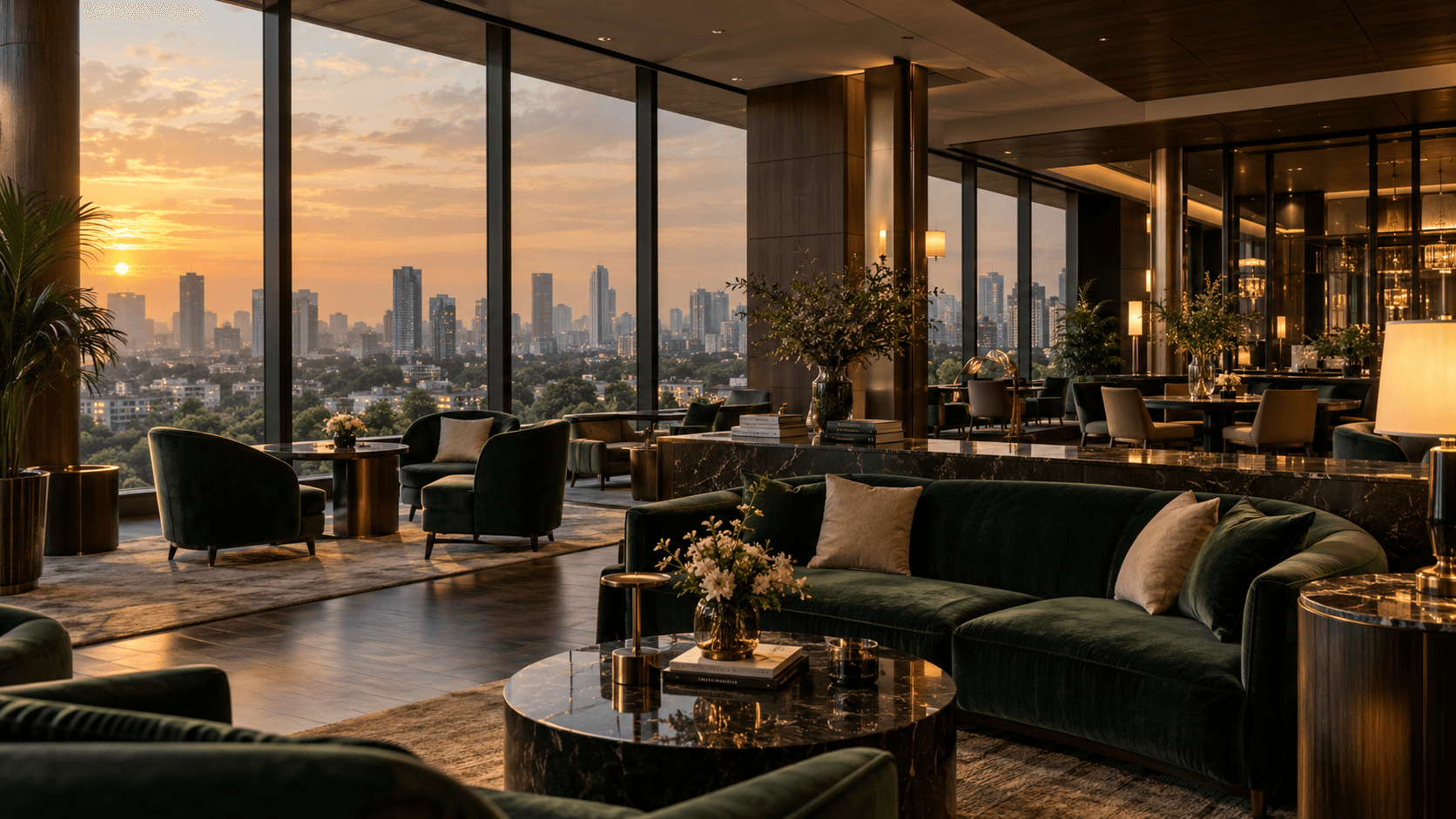 Committee Lounge — executive lounge with city view